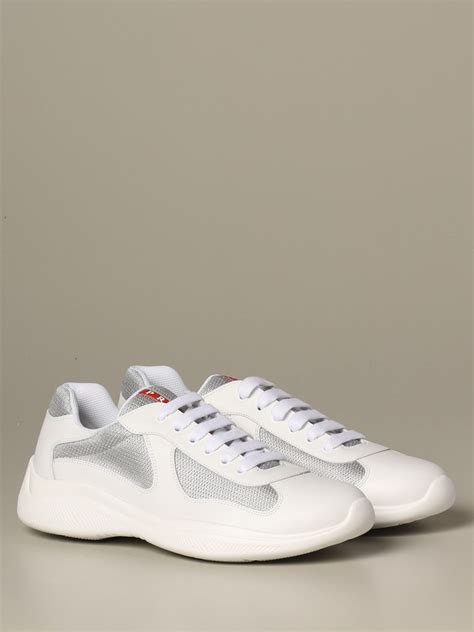 Sneakers America's Cup in pelle in Bianco 